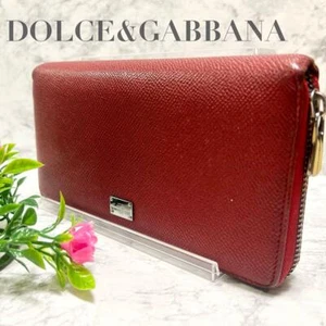 Dolce&Gabbana Women Long Wallet Round Zipper Leather Luxury Elegant Italy LTD - Picture 1 of 15
