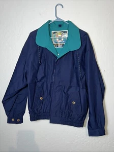 Vintage Gear for Sports Mens Full Zip Windbreaker Jacket Blue. Nice✅ (259) - Picture 1 of 13