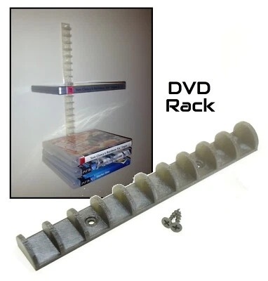 WOP Wall Mount Bracket Rack for Holding DVD, Video Games, BluRay, CD, Movies