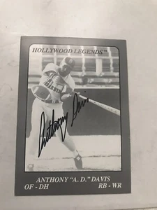Anthony Davis Karte handsigniert USC Football RamNFL WFL CFL USFL SENIOR BASEBALL - Bild 1 von 2