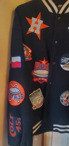 Houston Astros Mitchell and Ness Jacket size 2xl World Series Champs! Cover