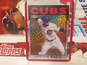 Javier Baez Mojo 2021 Topps Update 35th Anniversary Chrome Chicago Cubs 86C-12