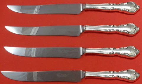 American Classic by Easterling Sterling Steak Knife Set Texas Sized Custom Cover