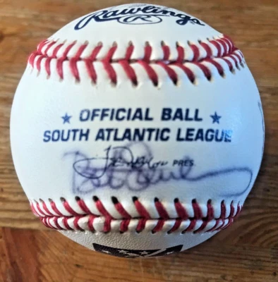 Официальная бейсбольная карточка Южной Атлантической лиги с автографом Rawlings из Малой лиги Хагерстауна - Изображение 1 из 4