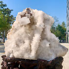 95,74 Pfund natürlicher weißer Calcitquarz Kristallcluster mineralische Probe Heilung