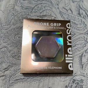 Ellie Rose Holographic Pink Phone Grip & Stand Collapsible-BRAND NEW - Photo 1 sur 5