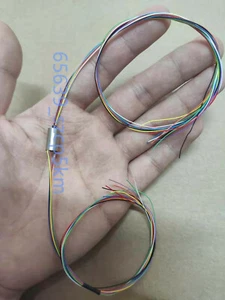 New Miniature Rotating Slip Ring 8 Circuits /Wires*1A OD6.5mm Capsule Slip Ring - Picture 1 of 4