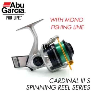 Abu Garcia Cardinal III S5000 (pe 6-150m) Spinning Reel With Mono Fishing Line m - Picture 1 of 4