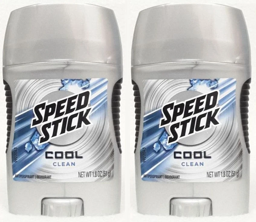 2 Speed Stick COOL CLEAN Antiperspitant Deodorant Men Travel Size 1.8 oz - image 1 of 1
