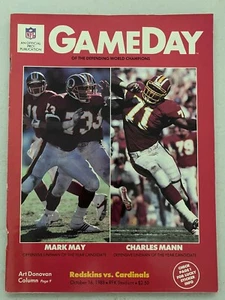 1988 programa de fútbol americano de la NFL WASHINGTON REDSKINS VS CARDENALES RARO DE COLECCIÓN ANTIGUO WOW - Imagen 1 de 1