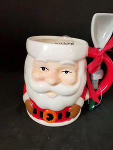 New Santa Claus Hot Chocolate Mug With Spoon Coffee Cup - Picture 1 of 7
