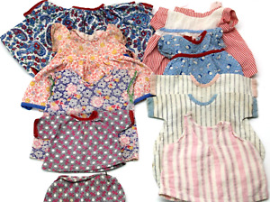 Vtg 1960s Handmade Doll Clothes Lot of 10 Assorted Color Outfits 5.5"Across READ