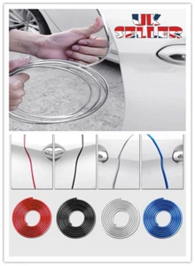 Car Rubber Seal Guard Glossy Strip Door Edge Side Protector Anti Scratch UK - Picture 1 of 9