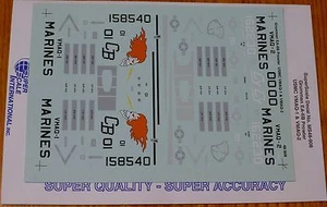 Microscale Decal Maßstab 1:48 #MS48-908 Grumman EA-6B Prowler: USMC VMAQ-1 & VMAQ- - Bild 1 von 1