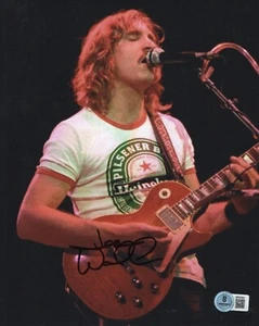Foto firmada autografiada por Joe Walsh THE EAGLES 8x10 Beckett BAS - Imagen 1 de 2