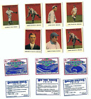 1915 CRACKER JACK CARDS WAGNER/LAJOIE/JOHNSON 7 CARDS.  PLUS 3 STADIUM STICKER