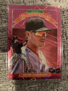 2020 Donruss Optic Pink Velocity Prizm #6 Brian Anderson Marlins /199