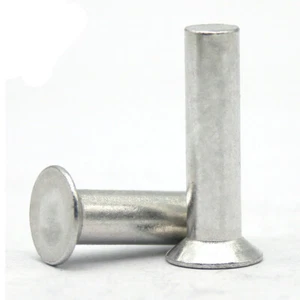 100Pcs M2 M2.5 M3 Aluminum Countersunk head Rivet Flat Solid Percussion Rivets - Picture 1 of 2