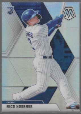 2020 Panini Chronicles Mosaic Nico Hoerner #17 Silver Prizm RC Chicago Cubs - Image 1 of 4
