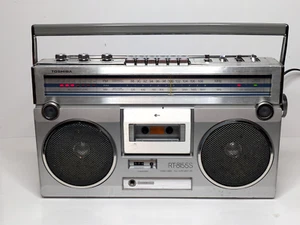 Toshiba RT-8155S Stereo Cassette Player Boombox Works From Headphones Out Only - Picture 1 of 23