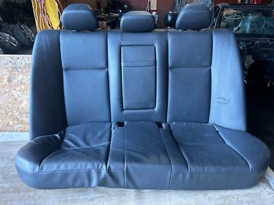 MERCEDES BENZ C250 C300 W204 OEM SET ASIENTO TRASERO COJÍN BANCO CUERO NEGRO  Foto 1 de 4