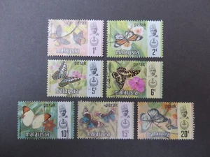Perak (Malaysia) 1971. 1c to 20c Butterflies. Set SG172 to 178. Used. - Picture 1 of 2