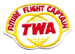 TWA Future Flight Captain Patch, Unused, 3in x 2in - Picture 1 of 2