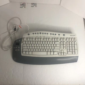 Microsoft RT9450 Office Keyboard USB Single Touch Keys Sroll Wheel Shortcuts - Picture 1 of 4