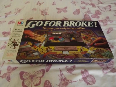 Vintage 1985 GO FOR BROKE BOARD GAME BY MB GAMES - Image 1 of 4