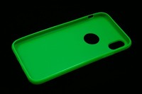 Custodia in gomma flessibile per iPhone X Colore Verde