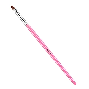 Gelpinsel Nr. 6, eckig, Rosa Holzstiel, Kunsthaar, eckig & Flach, Gel Pinsel - Bild 1 von 1