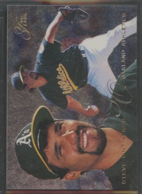 1995 Flair #294 Steve Ontiveros Oakland Athletics - Image 1 of 2