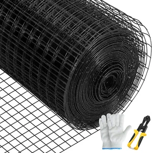 VEVOR Welded Wire Fence Vinyl Coated Chicken Rabbit Mesh 1"x1" 16 Gauge 48"x50' - Imagen 1 de 12