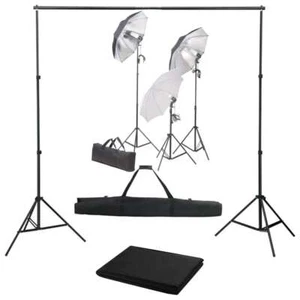 Kit Per Studio Fotografico Con Set Di Luci E Fondale - Foto 1 di 6