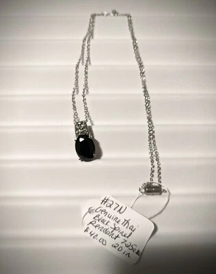 Colgante Espinela Negra Tailandesa en Matiné... Foto 1 de 3