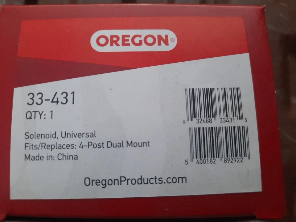 Solenoide de repuesto Oregon, montaje doble universal de 4 postes Foto 1 de 1