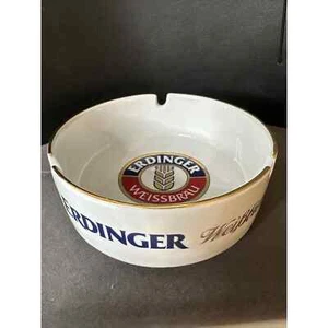 ASHTRAY " ERDINGER WEISSBIER" CERAMIC GERMAN 4” X 1.5”   B2 - Picture 1 of 4