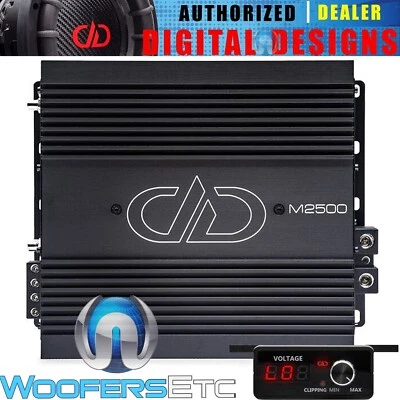 DD AUDIO M2500 MONOBLOCK CAR DYNAMIC 4000W SUBWOOFERS BASS 1-OHM AMPLIFIER NEW - Image 1 of 4