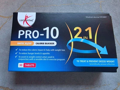 Lucovital Pro-10 Fat Binder Weight Loss Calorie Blocker 30 Diet Tablets 10 days