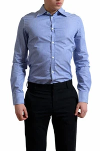 Dsquared2 Men'S Multi-Color Striped Button Down Casual Shirt US XS S M L - Picture 1 of 4