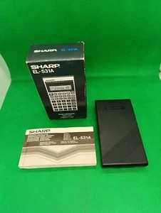 Calculatrice scientifique Sharp EL-531A Vintage Japan 80's - Complet En Boîte - Photo 1/18