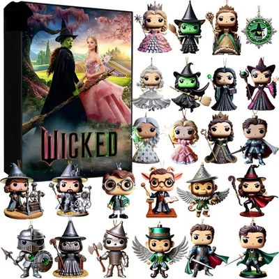 2025 Wicked Movie Advent Calendar Kids Xmas Gift 24 Days Christmas Countdown - Image 1 of 4