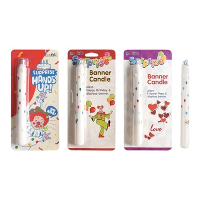 Velas de cumpleaños sorpresa creativas decoración para hornear pastel fiesta velas divertidas Foto 1 de 4