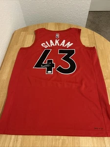 Pascal Siakam Toronto Raptors Autographed Authentic Jersey JSA Certified - Picture 1 of 7