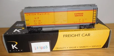 K-LINE K761-2114 UNION PACIFIC UP #2114 O SCALE EXPRESS SERVICE BOXCAR TRAIN CAR - Image 1 of 4
