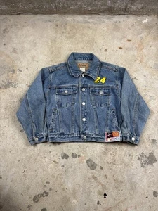 Vintage Chase Authentic Denim NASCAR Jacket Kids Size Xs - Picture 1 of 7