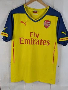 Original Puma Arsenal 2014/15 Auswärtstrikot gelb - Medium - durchschnittlicher Zustand - Bild 1 von 9