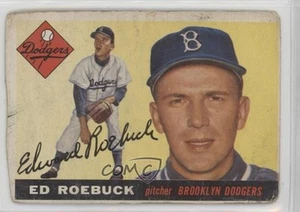 1955 Topps High # Ed Roebuck #195 Rookie RC - Picture 1 of 4