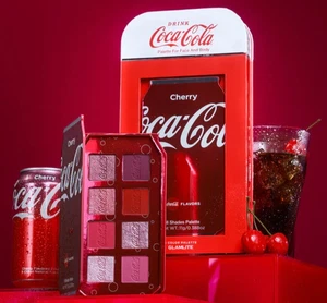 GLAMLITE X COCA-COLA CHERRY PALETTE LIMITED EDITION NEW Palette Eye Shadow Body - Picture 1 of 5