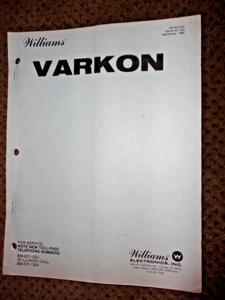 Varkon, Wanna Be Pinball Video Manual, Nice Schematic Package Reference Guide - Picture 1 of 2